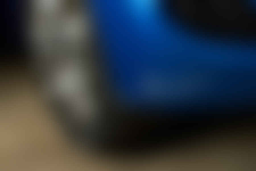 Close-up view of deep scratches on car\'s surface