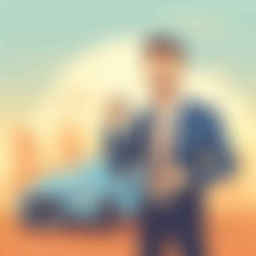 A car owner testing a new car key