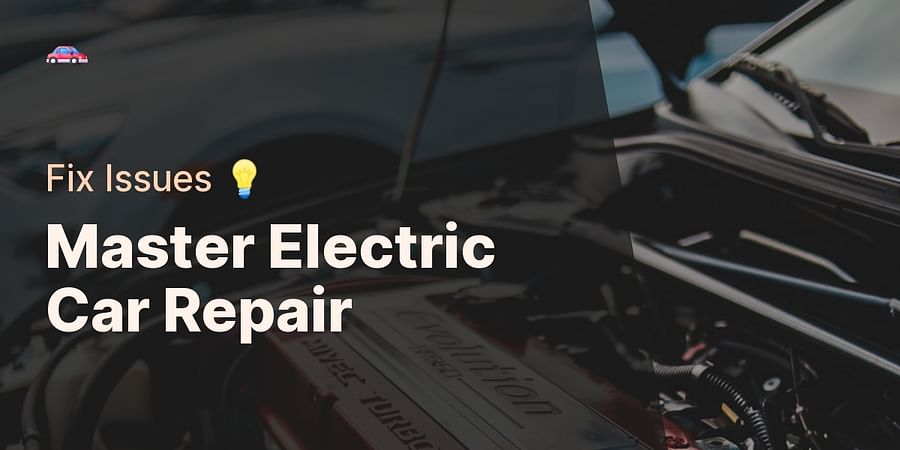 Master Electric Car Repair - Fix Issues π‘