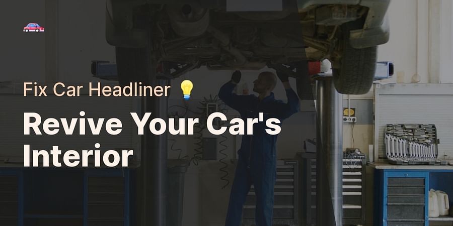 Revive Your Car's Interior - Fix Car Headliner π‘