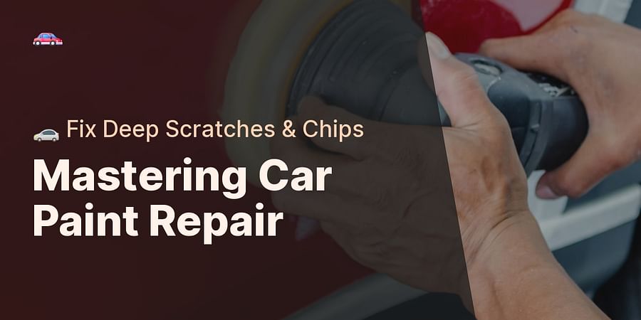 Mastering Car Paint Repair - π Fix Deep Scratches & Chips